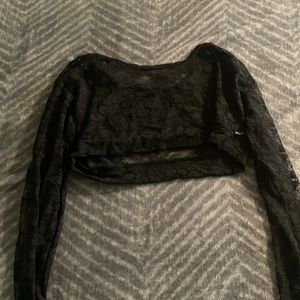 Size large lace crop top